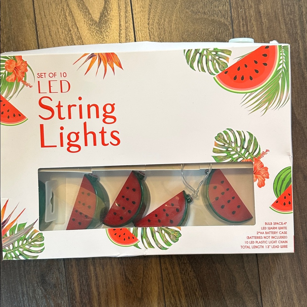 Watermelon LED string with 10 lights